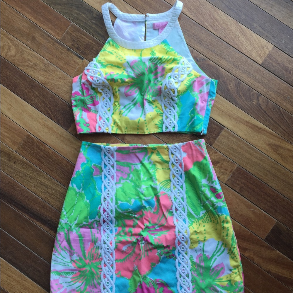 Lilly Pulitzer crop top set